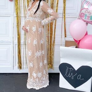 Elegant Sheer Lace Dress